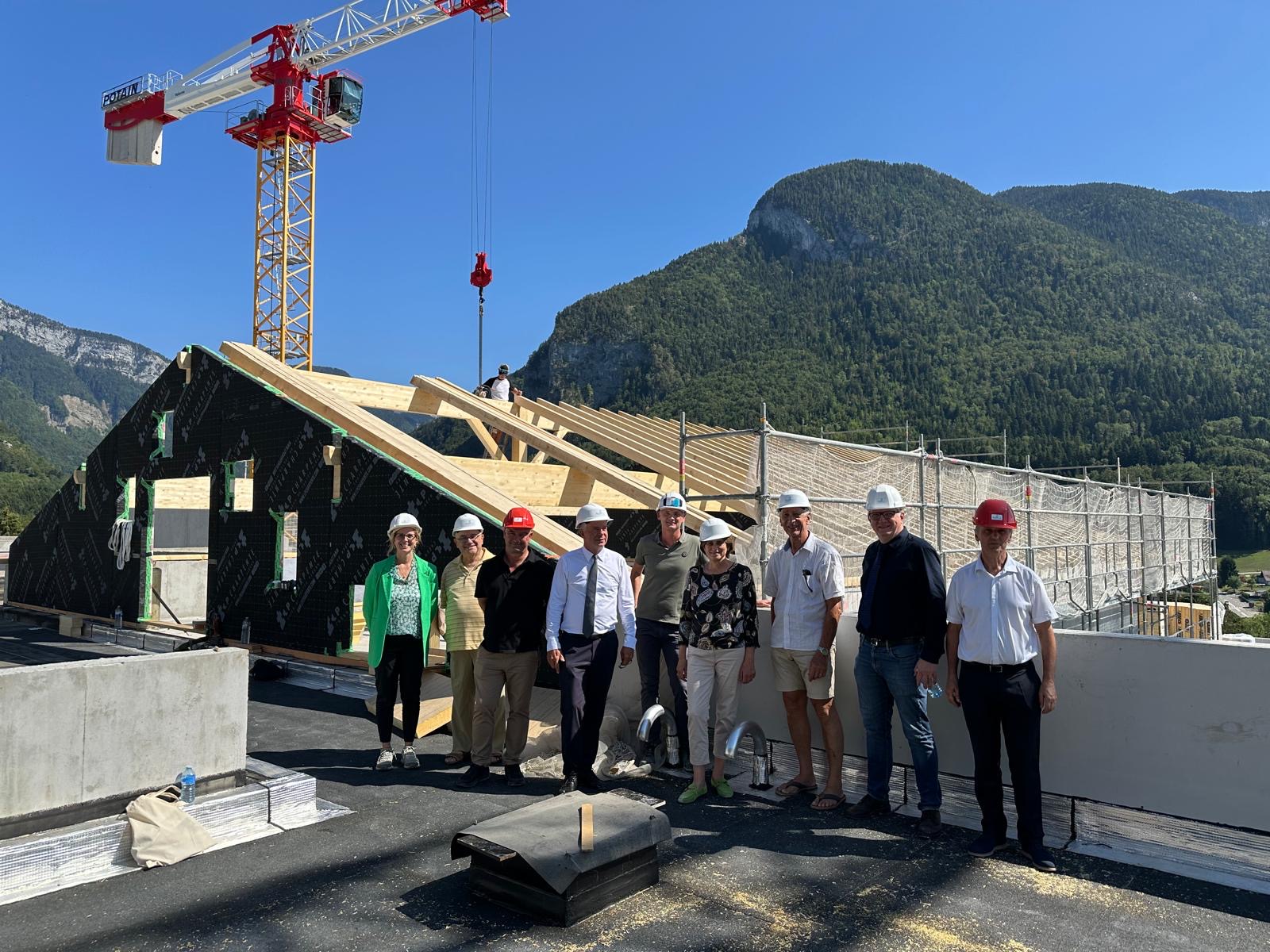 Visite de chantier du Centre d’Exploitation des Routes Départementales de
Fillière
